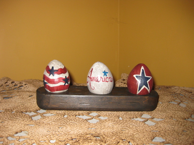 Set of 3 - Red, White, & Blue
