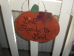 W - Give Thanks to God Pumpkin w/ Leaf