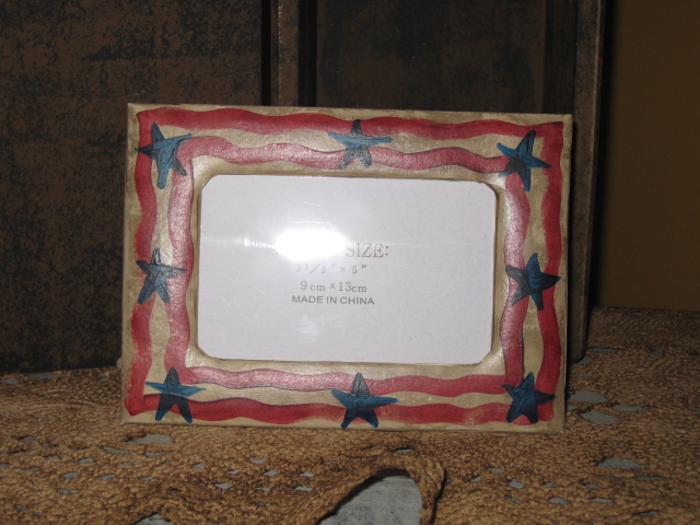 PM - Picture Frame - Red, White, & Blue